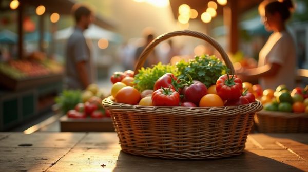 Le panier de marché a remplacé le sac plastique, et ça se voit en rayon