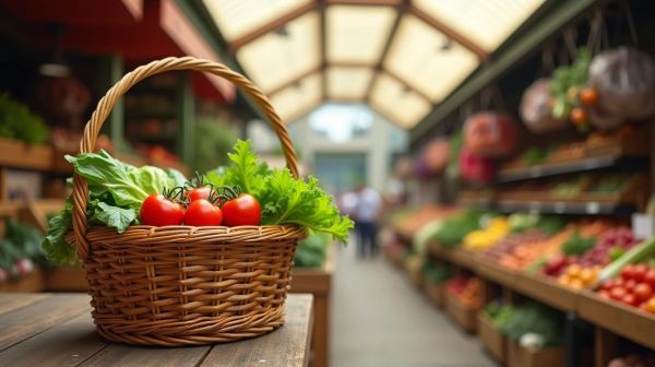Le panier de marché a remplacé le sac plastique, et ça se voit en rayon