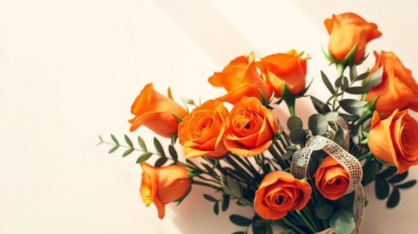 Les meilleures idées de bouquets de roses oranges pour mamie